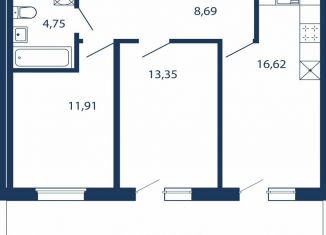 Продаю 2-ком. квартиру, 63 м2, Сестрорецк, улица Инструментальщиков, 18