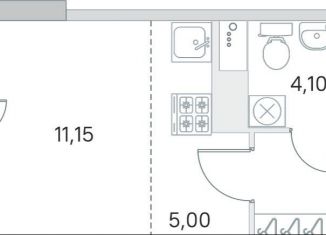 Продается квартира студия, 25.7 м2, городской посёлок Янино-1, ЖК Ясно-Янино