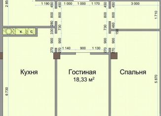 Продается 2-ком. квартира, 83 м2, Нальчик, улица Героя России Т.М. Тамазова, 5