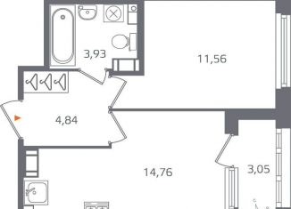 Продаю 1-комнатную квартиру, 36.6 м2, Санкт-Петербург, муниципальный округ Финляндский