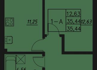 Продаю 1-ком. квартиру, 35.4 м2, Казань