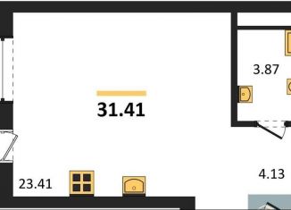 Продается квартира студия, 31.4 м2, Воронеж, набережная Чуева, 7, Железнодорожный район