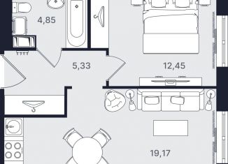 Продажа 2-комнатной квартиры, 41.8 м2, Санкт-Петербург, проспект Большевиков, уч3, Невский район