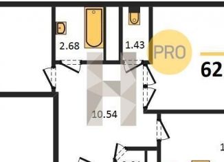 Продается 2-ком. квартира, 62.9 м2, Ростов-на-Дону