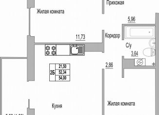 Продам 2-ком. квартиру, 54 м2, Псковская область, Линейная улица, 85