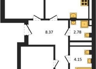 Продается 3-ком. квартира, 76.6 м2, Калининград