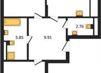 Продажа 2-комнатной квартиры, 72.7 м2, поселок Малое Исаково