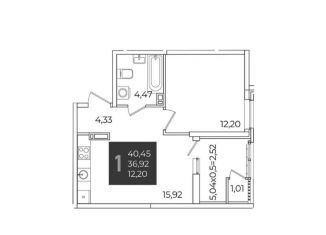 Продается 1-ком. квартира, 40.5 м2, Краснодар, Штурвальная улица, 8