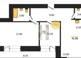 Продается 3-ком. квартира, 71.7 м2, Пензенская область