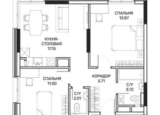 2-ком. квартира на продажу, 54.5 м2, Москва, метро Медведково, улица Корнейчука, 27