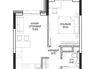 Продажа однокомнатной квартиры, 35.6 м2, Москва, улица Корнейчука, 27, метро Медведково