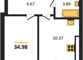 Продаю однокомнатную квартиру, 35 м2, Калининград, Московский район