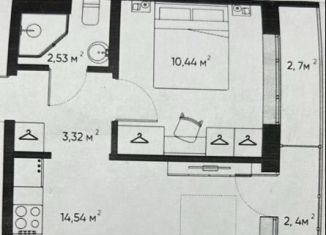 Продажа 1-комнатной квартиры, 33.5 м2, Томск, Енисейская улица, 35А, Советский район