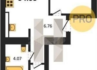 Продам 2-комнатную квартиру, 54.6 м2, Калининград, улица Героя России Катериничева, 9к2, Ленинградский район