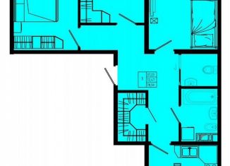 Трехкомнатная квартира на продажу, 78.6 м2, Коммунар, Железнодорожная улица, 41к1