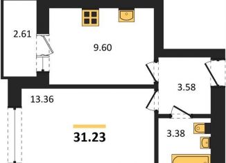 Продажа 1-ком. квартиры, 31.2 м2, Калининград, Московский район