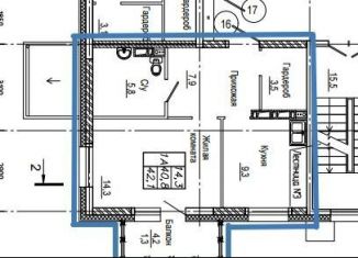 Продам 1-ком. квартиру, 42.1 м2, Бурятия