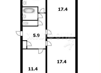 Продаю 3-ком. квартиру, 61.2 м2, Новосибирск, Степная улица, 41