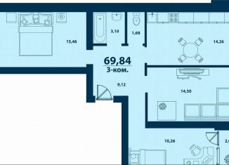 Продается 3-ком. квартира, 69.8 м2, Республика Башкортостан