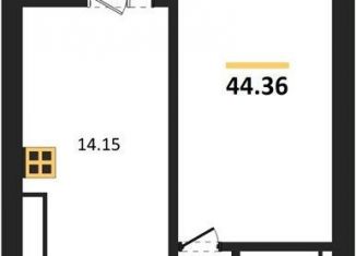 Продается 1-ком. квартира, 44.4 м2, поселок Васильково