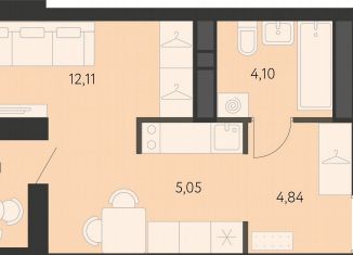 Продам квартиру студию, 27.3 м2, Екатеринбург, метро Чкаловская