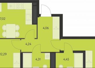 Продаю 2-ком. квартиру, 63.1 м2, Екатеринбург, метро Чкаловская