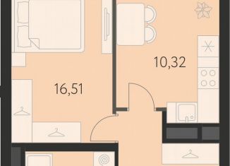 Продажа однокомнатной квартиры, 39.5 м2, Екатеринбург, улица Академика Ландау, 43