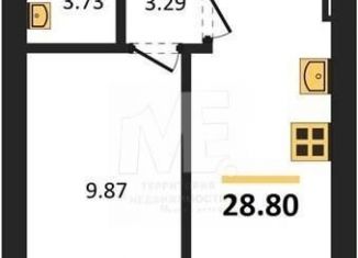 Продается однокомнатная квартира, 28.8 м2, Пионерский, Комсомольская улица, 19