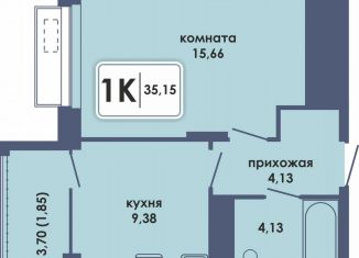 Продается 1-комнатная квартира, 35.2 м2, Пермь