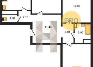 Продается 3-ком. квартира, 83 м2, Воронеж, Советский район, улица Полковника Богомолова, 5