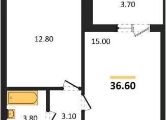 Продается 1-ком. квартира, 36.6 м2, Воронеж