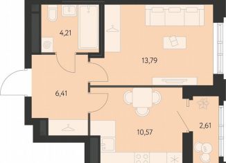 Продам 1-комнатную квартиру, 36.3 м2, Екатеринбург, метро Чкаловская, улица Краснолесья, 94с2