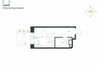 Продается квартира студия, 24.1 м2, Москва, ЮВАО, жилой комплекс Левел Южнопортовая, 13