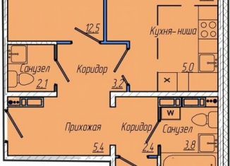 Продаю 2-комнатную квартиру, 67.4 м2, Кемерово, Притомский проспект, 30А