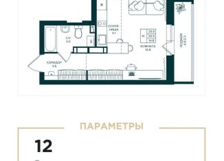 Продается квартира студия, 28.8 м2, деревня Кондратово, Водопроводная улица, 4А