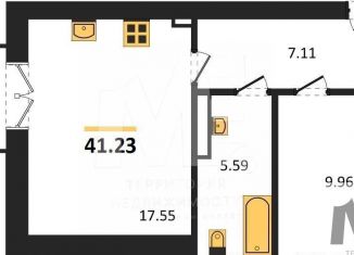 1-ком. квартира на продажу, 41.2 м2, Пионерский, Комсомольская улица, 19