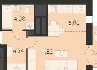 Квартира на продажу студия, 26 м2, Екатеринбург, улица Академика Ландау, 43