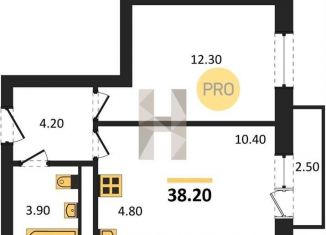 Продам однокомнатную квартиру, 38.2 м2, Новосибирск, Кировский район, Тульская улица, 74