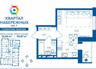 Продажа 1-комнатной квартиры, 30.9 м2, Брянская область