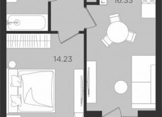 Продается 1-ком. квартира, 41.7 м2, Калининградская область, улица Старшины Дадаева, 55