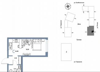 Продажа 1-комнатной квартиры, 25 м2, Екатеринбург, Ленинский район