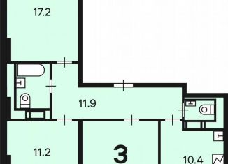 3-ком. квартира на продажу, 74.3 м2, Москва, Харьковский проезд, 1/1к1, ЮАО