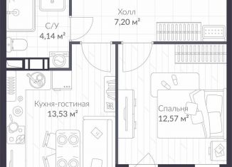 Продаю 1-ком. квартиру, 35.2 м2, Санкт-Петербург, метро Комендантский проспект, Парашютная улица, 79к1