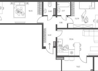 Продаю 2-ком. квартиру, 75 м2, Липецк