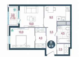 Продаю 2-ком. квартиру, 47 м2, Москва, Кавказский бульвар, 51, метро Южная