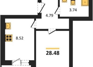 1-ком. квартира на продажу, 28.5 м2, Калининград, Ленинградский район