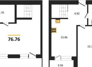 Продажа 2-ком. квартиры, 76.8 м2, Пионерский