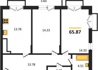 Продаю 2-ком. квартиру, 65.9 м2, поселок Малое Исаково