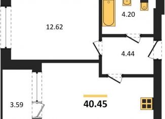 Продажа 1-ком. квартиры, 40.5 м2, Пионерский