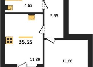 Продается 1-комнатная квартира, 35.6 м2, Калининград, Арсенальная улица, 31к1